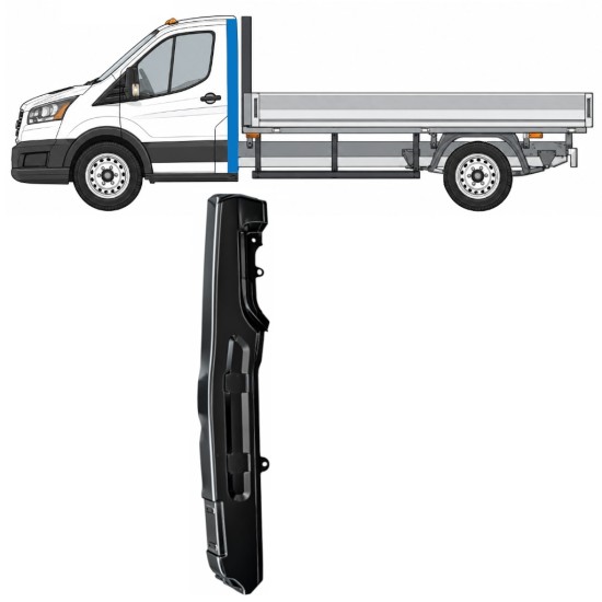 Reparationsplade til stolpe til Ford Transit 2014- 2014-2026 / Venstre 17279