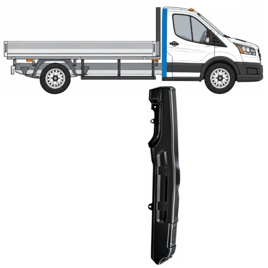 Reparationsplade til stolpe til Ford Transit 2014- 2014-2026 / Højre 17278