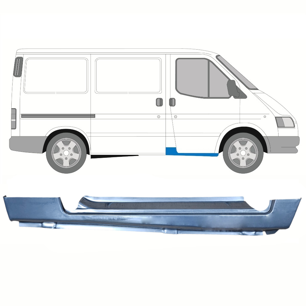 Reparationsdel Til Forreste Dørtrin Til Ford Transit 1991-2000 / Højre 8438