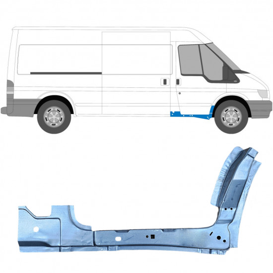 Indre reparationsplade til forreste del til Ford Transit 2000-2013 / Højre 7154