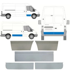 Reparationspanel til dør til Ford Transit 2000-2013 / Venstre+Højre / Sæt 11387