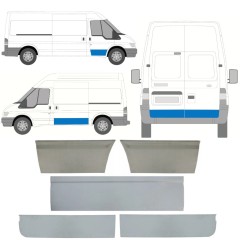 Reparationspanel til dør til Ford Transit 2000-2013 / Venstre+Højre / Sæt 11389