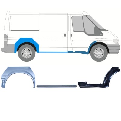 Reparationspanel sæt til Ford Transit 2000-2013 / Højre / 15022