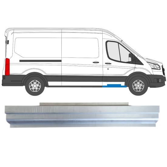 Dørpanel reparationsplade til Ford Transit 2014- / Venstre = Højre (symmetrisk) 14737