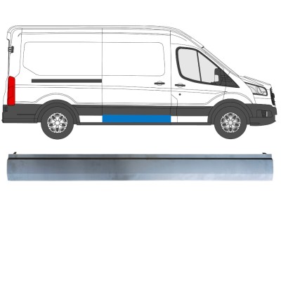 Reparationsplade til skydedør til Ford Transit 2014- / Højre 14920