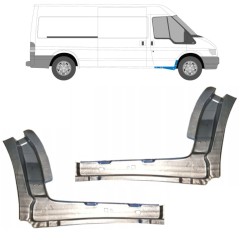 Dørpanel reparationsplade indvendig til Ford Transit 2000-2013 / Venstre+Højre / Sæt 11909