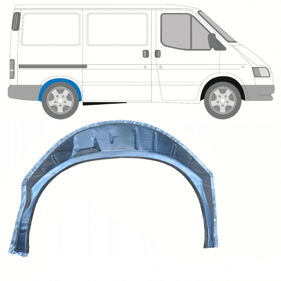 Bag hjulkasse indvendig reparationsplade til Ford Transit 1991-2000 / SWB / Højre 8819