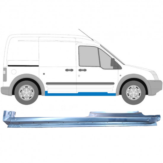 FORD TRANSIT CONNECT 2003-2013 4 DØR FULD DØRPANEL / HØJRE