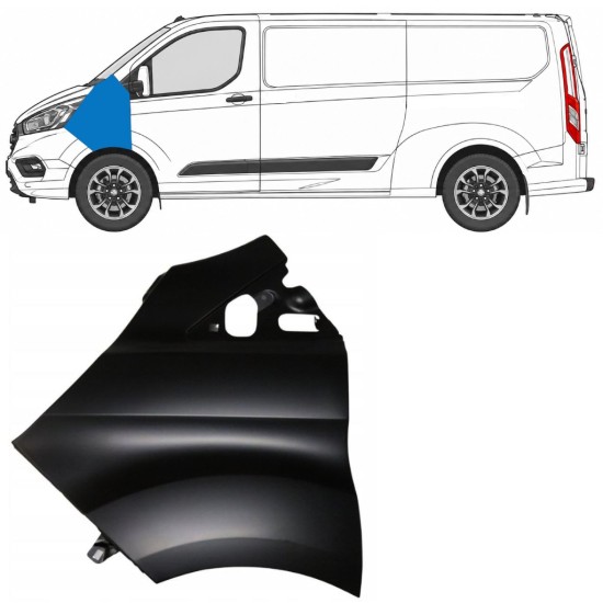 Forskærm til Ford Transit Custom 2017-2021 / Venstre 17099