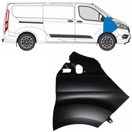 Forskærm til Ford Transit Custom 2017-2021 / Højre 17098