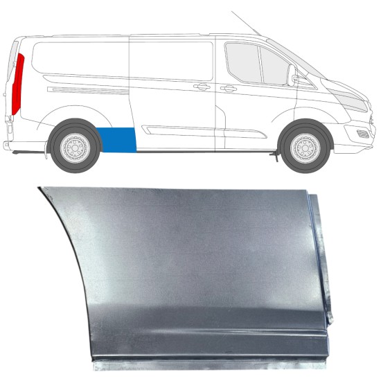 Bagskærm reparationspanel til Ford Transit Custom 2013- / Højre 15970