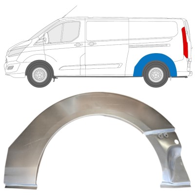 Dørpanel reparationsplade til Ford Transit Custom 2013- / Venstre 14648