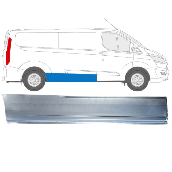 Sideplade til Ford Transit Custom 2013- / Højre 15972