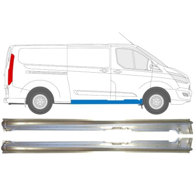 Reparationspanel dørpanel til skydedør til Ford Transit Custom 2013- / Venstre+Højre / Sæt 14646