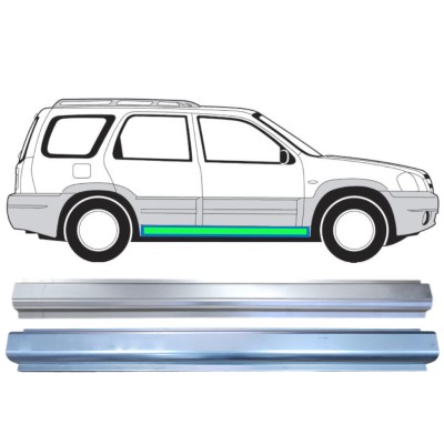 Reparationspanel til dørpanel + indre reparationspanel til dørpanel til Mazda Tribute 2001-2008 / Venstre = Højre (symmetrisk) 15598
