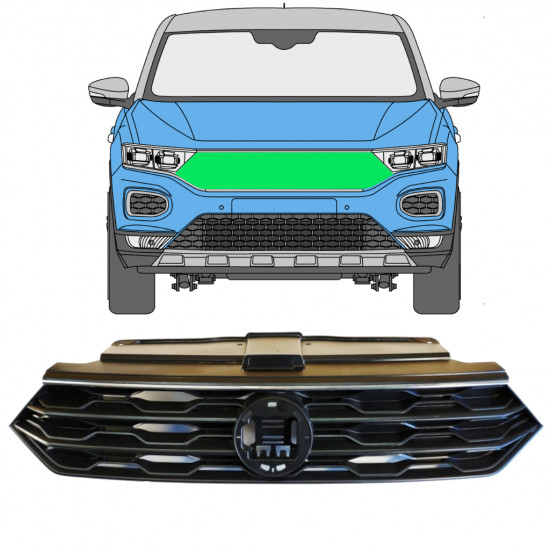 Grill til Volkswagen T-roc 2017- 7556