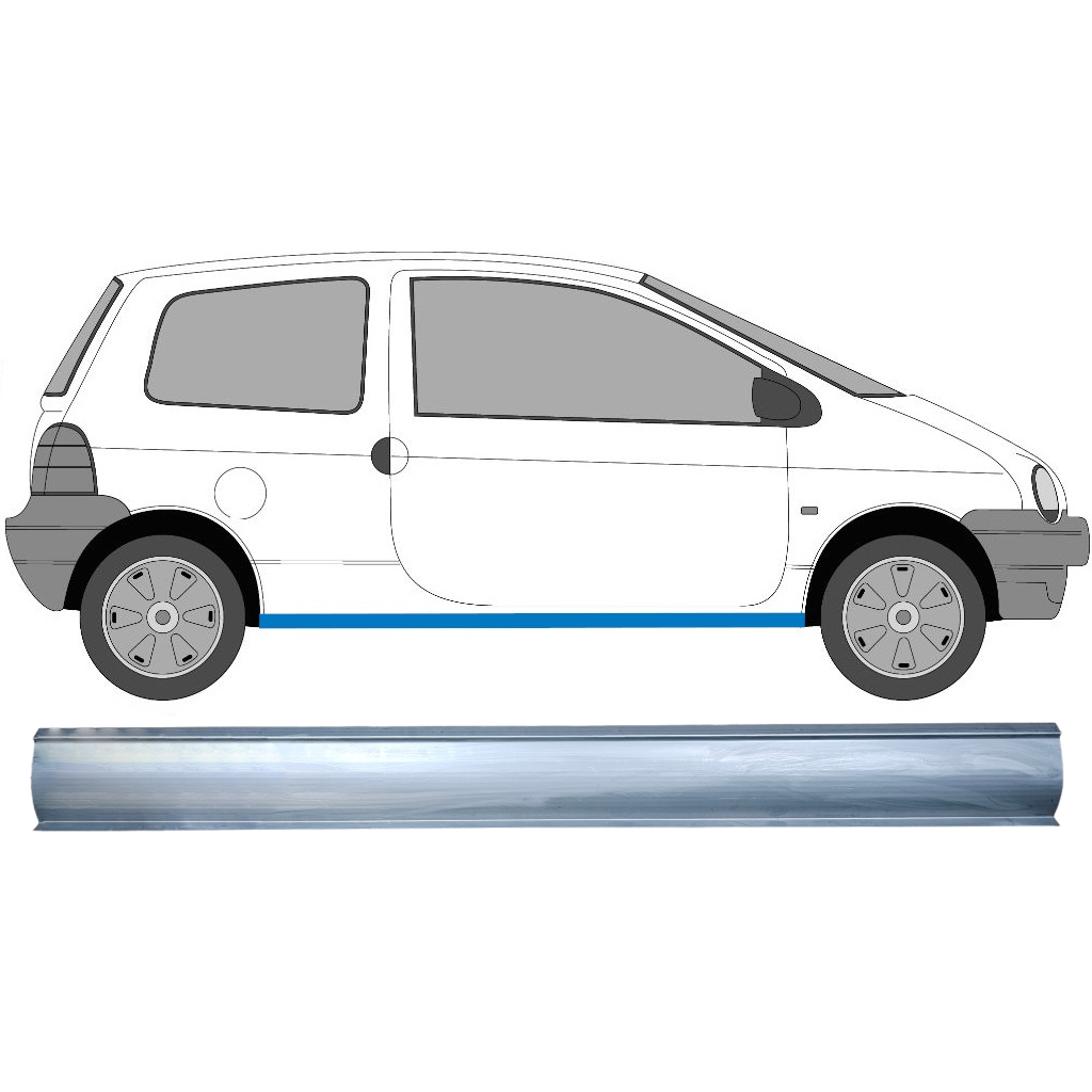Dørpanel Reparationsplade Til Renault Twingo 1993-2007 / Venstre = Højre (Symmetrisk) 8879