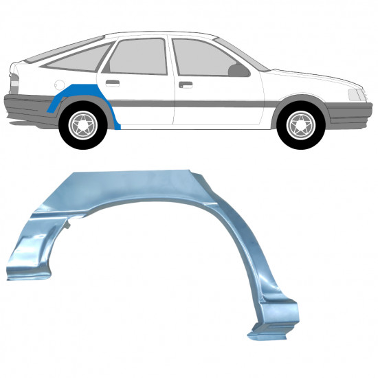 Bagskærm reparationspanel til Opel Vectra 1988-1995 / Højre 11208