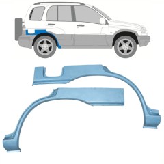 Bagskærm reparationspanel til Suzuki Grand Vitara 1997-2005 / Venstre+Højre / Sæt 11227