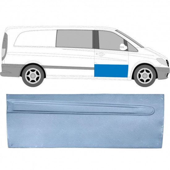 MERCEDES VITO 2003-2014 FRONT DØR PANEL / HØJRE