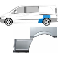 Bagskærm reparationspanel til Mercedes Vito W639 2003-2014 / Venstre / Sæt 9276