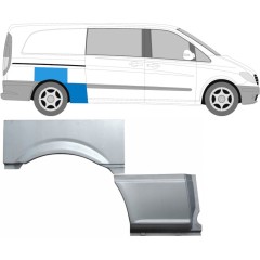 Bagskærm reparationspanel til Mercedes Vito W639 2003-2014 / Højre / Sæt 9275