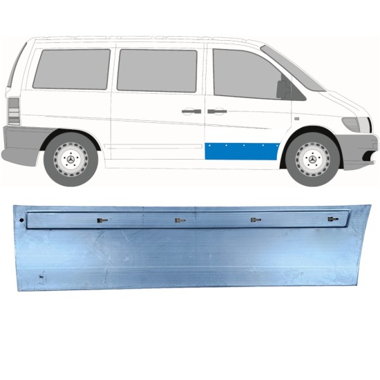 Reparationsplade dør foran til Mercedes Vito I W638 1996-2003 / Højre 11497