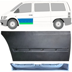 Reparationsplade dør foran indre og ydre til Mercedes Vito I W638 1996-2003 / Venstre / Sæt 12015