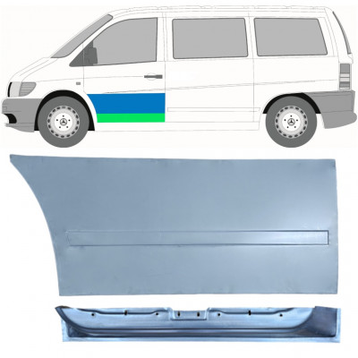 MERCEDES VITO 1996-2003 FRONT DØR INDRE + YDRE MONTERINGSDELE / SÆT / VENSTRE