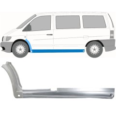 Dørpanel + reparationsplade til forskærm til Mercedes Vito I W638 1996-2003 / Venstre / Sæt 11503
