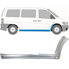 Dørpanel + reparationsplade til forskærm til Mercedes Vito I W638 1996-2003 / Højre / Sæt 11502
