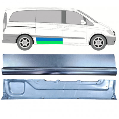 MERCEDES VITO 2003-2014 REPARATIONSDEL TIL SKYDEDØRE / INDRE + YDRE / SÆT / HØJRE