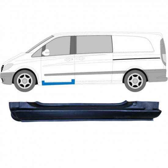 Reparationsdel til forreste dørtrin til Mercedes Vito 2003-2014 / Venstre 6001