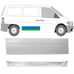 Reparationsplade skydedør indre og ydre til Mercedes Vito I W638 1996-2003 / Højre / Sæt 16175