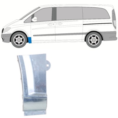 Skærmkant reparationsplade til Mercedes Vito W639 2003-2014 / Venstre 16810