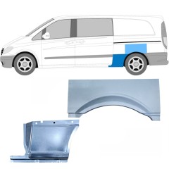Bagskærm reparationspanel til Mercedes Vito W639 2003-2014 / Venstre / Sæt 11865