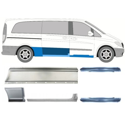 Reparationspanel sæt til Mercedes Vito W639 2003-2014 / Venstre+Højre / 14786