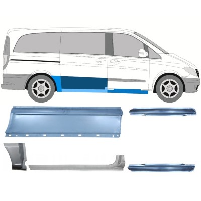 Reparationspanel sæt til Mercedes Vito W639 2003-2014 / Venstre+Højre / 14789