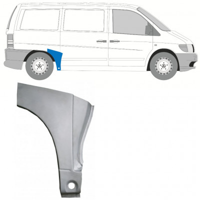 Bagskærm reparationspanel til Mercedes Vito 1996-2003 / Højre 11638