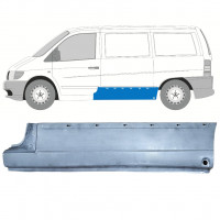 Sideplade med huller til liste til Mercedes Vito 1996-2003  / Venstre 11998