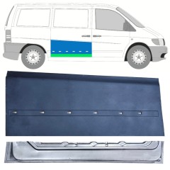Reparationsplade skydedør indre og ydre til Mercedes Vito I W638 1996-2003 / Højre / Sæt 12049