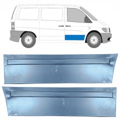 Reparationsplade dør foran og ydre til Mercedes Vito I W638 1996-2003 / Venstre+Højre / Sæt 9788