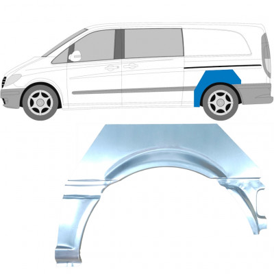 MERCEDES VITO 2003-2010 BAGSKÆRM / VENSTRE