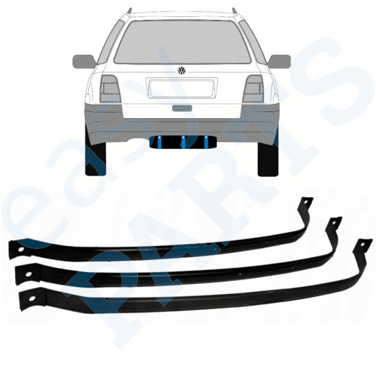 VW GOLF 3 1991-1998 STATIONCAR BRÆNDSTOFTANK KLEMMER / 3 DELER