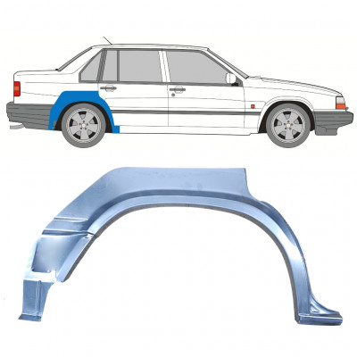 Bagskærm reparationspanel til Volvo 940 1990-1998 / Højre /  8293