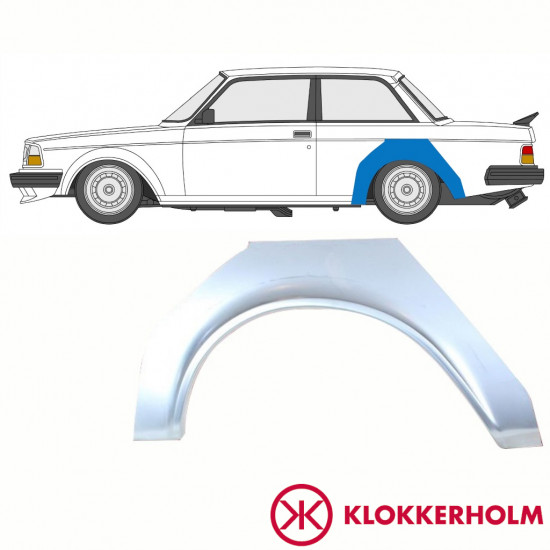 VOLVO 240 1974-1993 3 DØR BAGSKÆRM / VENSTRE