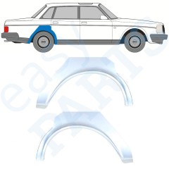 Bagskærm reparationspanel til Volvo 240 1975-1993 / Venstre+Højre / Sæt 9898