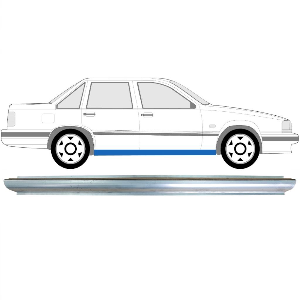 Dørpanel Reparationsplade Til Volvo 850 1991-1997 / Venstre = Højre (Symmetrisk) 6140