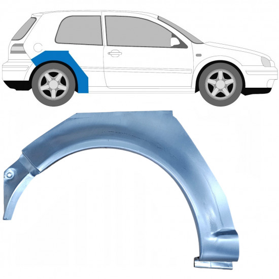 Bagskærm reparationspanel til VW Golf 4 1997- / Højre 6076