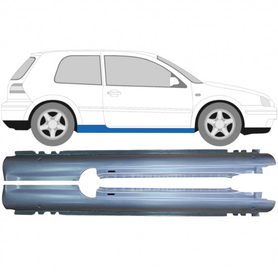 VW GOLF 4 1997- 3 DØR REPARATIONSDEL TIL DØRPANEL / SÆT